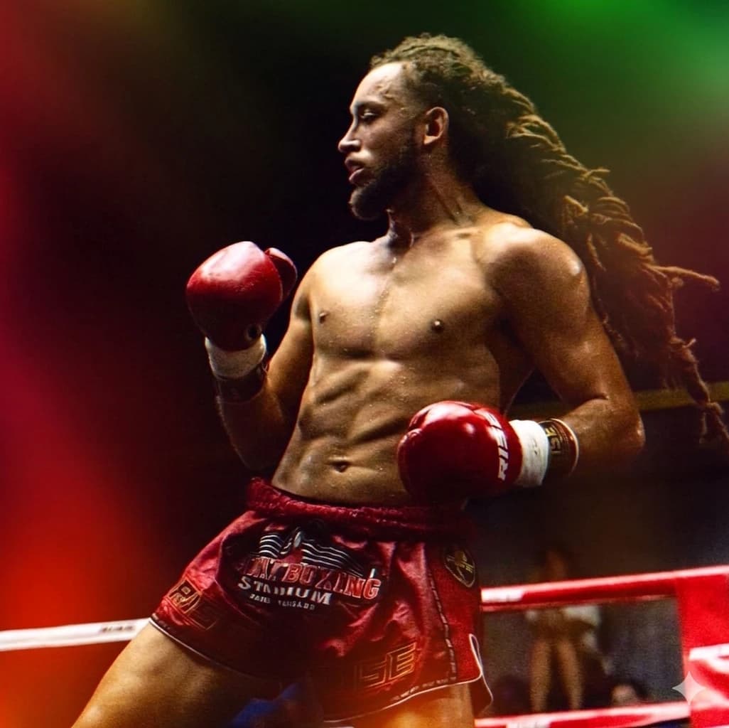 Team Black athlete training in Thailand